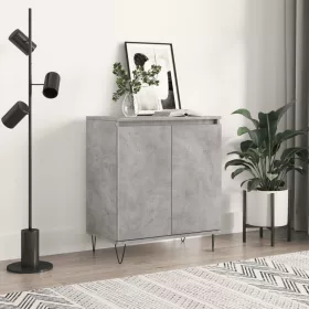  betonszürke szerelt fa tálalószekrény 60 x 35 x 70 cm