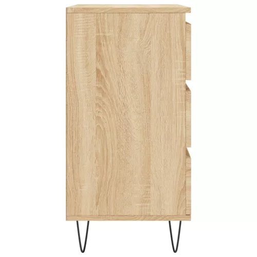  sonoma tölgy színű szerelt fa tálalóasztal 60 x 35 x 70 cm