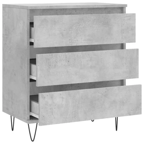  betonszürke szerelt fa tálalószekrény 60 x 35 x 70 cm