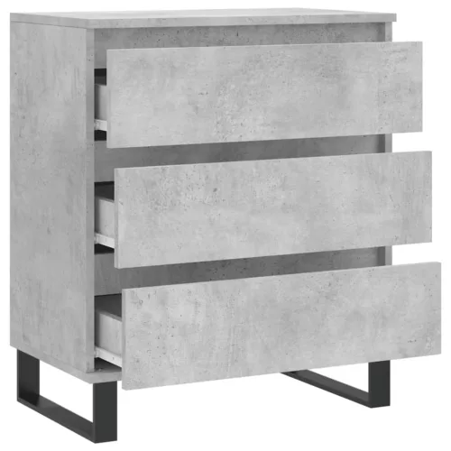  betonszürke szerelt fa tálalószekrény 60 x 35 x 70 cm