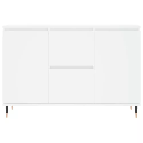  fehér szerelt fa tálalószekrény 101,5 x 35 x 70 cm