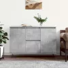  betonszürke szerelt fa tálalószekrény 104 x 35 x 70 cm