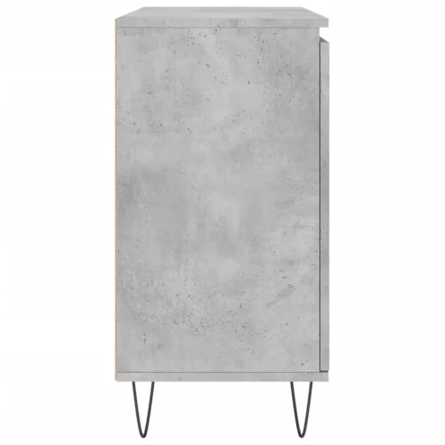  betonszürke szerelt fa tálalószekrény 104 x 35 x 70 cm