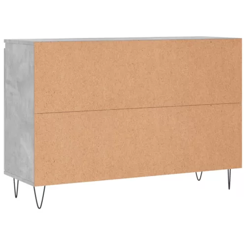  betonszürke szerelt fa tálalószekrény 104 x 35 x 70 cm