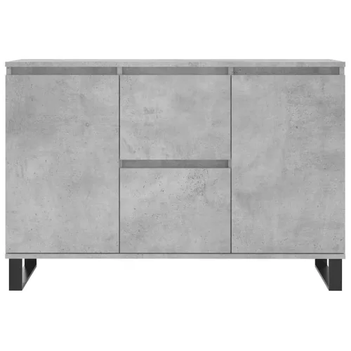  betonszürke szerelt fa tálalószekrény 104 x 35 x 70 cm