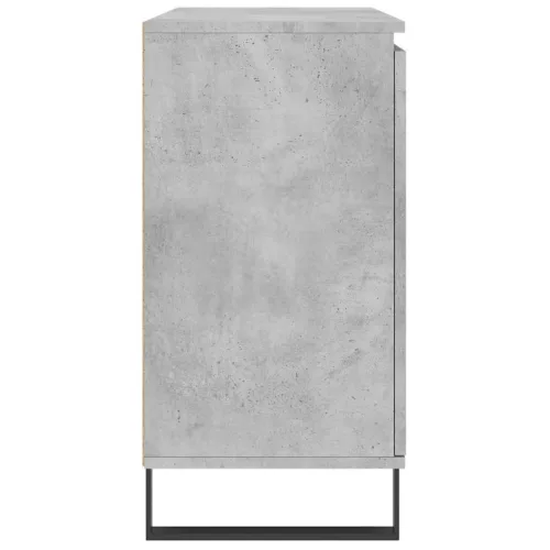  betonszürke szerelt fa tálalószekrény 104 x 35 x 70 cm