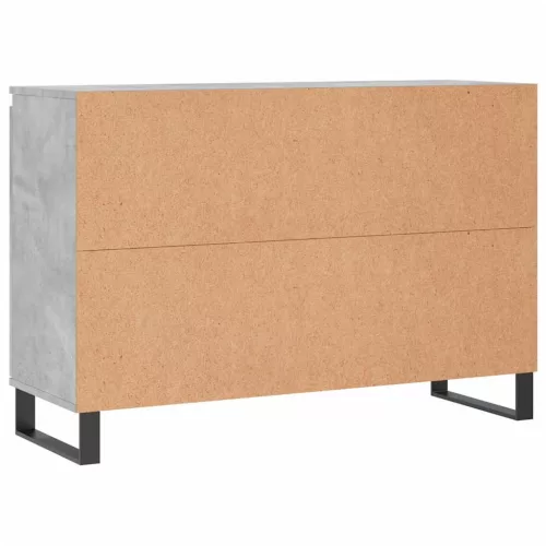  betonszürke szerelt fa tálalószekrény 104 x 35 x 70 cm