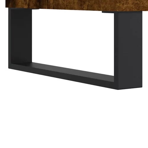  füstös tölgy színű szerelt fa tálalószekrény 104 x 35 x 70 cm