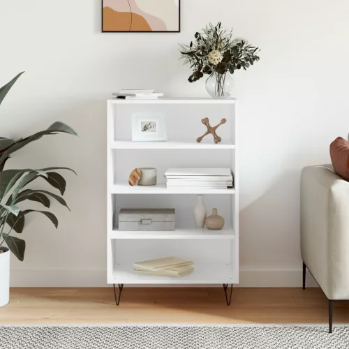  fehér szerelt fa magasszekrény 57 x 35 x 90 cm