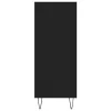  fekete szerelt fa magasszekrény 57 x 35 x 90 cm