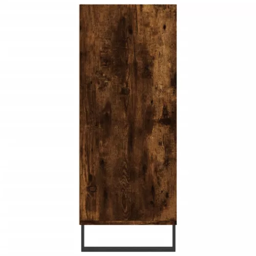  füstös tölgy színű szerelt fa magasszekrény 57 x 35 x 90 cm