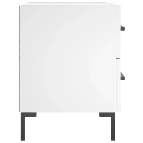  fehér szerelt fa éjjeliszekrény 40 x 35 x 47,5 cm