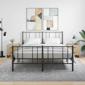    2 db sonoma tölgy színű szerelt fa éjjeliszekrény 40x35x47,5 cm