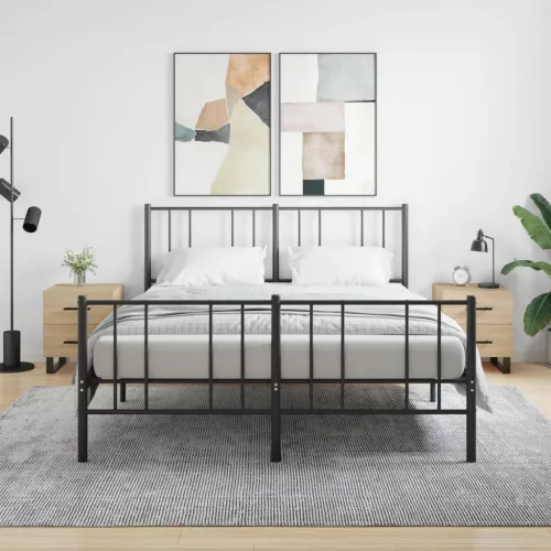  2 db sonoma tölgy színű szerelt fa éjjeliszekrény 40x35x47,5 cm