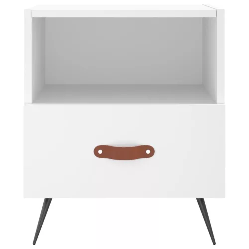  fehér szerelt fa éjjeliszekrény 40 x 35 x 47,5 cm