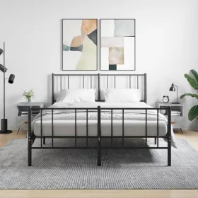    2 db betonszürke szerelt fa éjjeliszekrény 40 x 35 x 47,5 cm