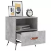  2 db betonszürke szerelt fa éjjeliszekrény 40 x 35 x 47,5 cm