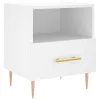  fehér szerelt fa éjjeliszekrény 40 x 35 x 47,5 cm