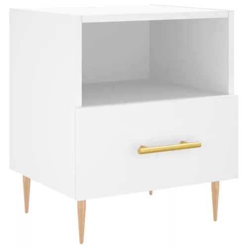  fehér szerelt fa éjjeliszekrény 40 x 35 x 47,5 cm