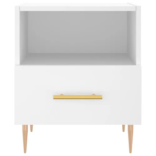  fehér szerelt fa éjjeliszekrény 40 x 35 x 47,5 cm