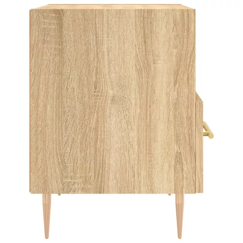  2 db sonoma tölgy színű szerelt fa éjjeliszekrény 40x35x47,5 cm