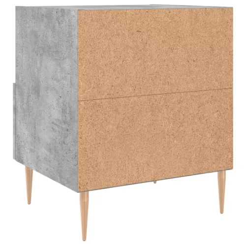  betonszürke szerelt fa éjjeliszekrény 40 x 35 x 47,5 cm