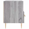  2 db szürke sonoma színű szerelt fa éjjeliszekrény 40x35x47,5cm