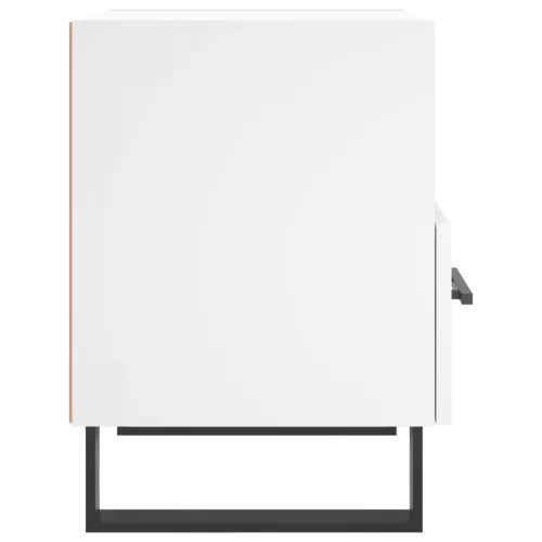  fehér szerelt fa éjjeliszekrény 40 x 35 x 47,5 cm