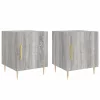  2 db szürke sonoma színű szerelt fa éjjeliszekrény 40x40x50 cm