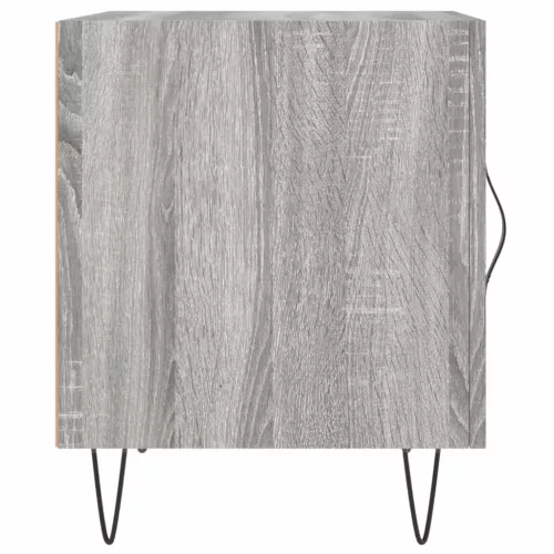  2 db szürke sonoma színű szerelt fa éjjeliszekrény 40x40x50 cm