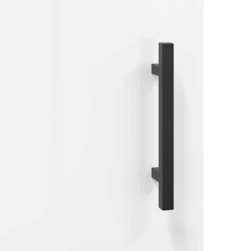  magasfényű fehér szerelt fa éjjeliszekrény 40 x 40 x 50 cm