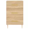  sonoma tölgy színű szerelt fa éjjeliszekrény 40 x 40 x 66 cm