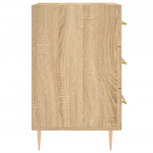  sonoma tölgy színű szerelt fa éjjeliszekrény 40 x 40 x 66 cm