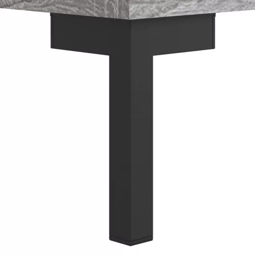  szürke sonoma színű szerelt fa éjjeliszekrény 40 x 40 x 66 cm