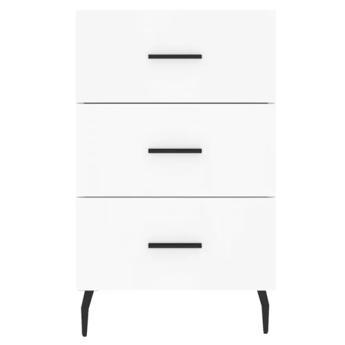  fehér szerelt fa éjjeliszekrény 40 x 40 x 66 cm