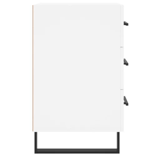  fehér szerelt fa éjjeliszekrény 40 x 40 x 66 cm