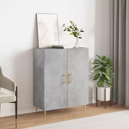  betonszürke szerelt fa tálalószekrény 69,5 x 34 x 90 cm
