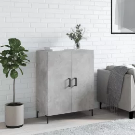  betonszürke szerelt fa tálalószekrény 69,5 x 34 x 90 cm