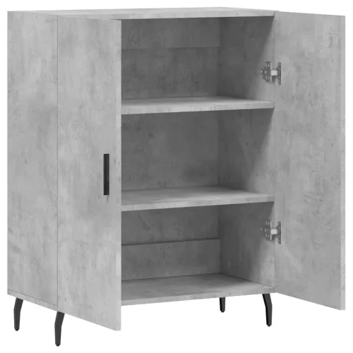  betonszürke szerelt fa tálalószekrény 69,5 x 34 x 90 cm