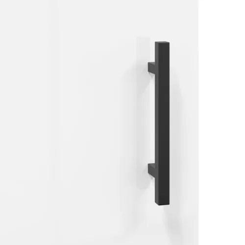  magasfényű fehér szerelt fa tálalószekrény 69,5 x 34 x 90 cm