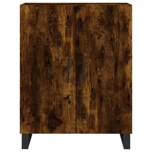  füstös tölgy színű szerelt fa tálalószekrény 69,5 x 34 x 90 cm