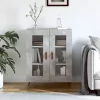 betonszürke szerelt fa tálalószekrény 69,5 x 34 x 90 cm