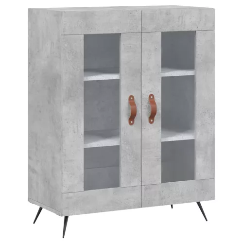  betonszürke szerelt fa tálalószekrény 69,5 x 34 x 90 cm