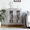  betonszürke szerelt fa tálalószekrény 69,5 x 34 x 90 cm