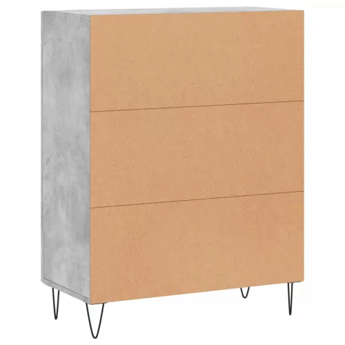  betonszürke szerelt fa tálalószekrény 69,5 x 34 x 90 cm