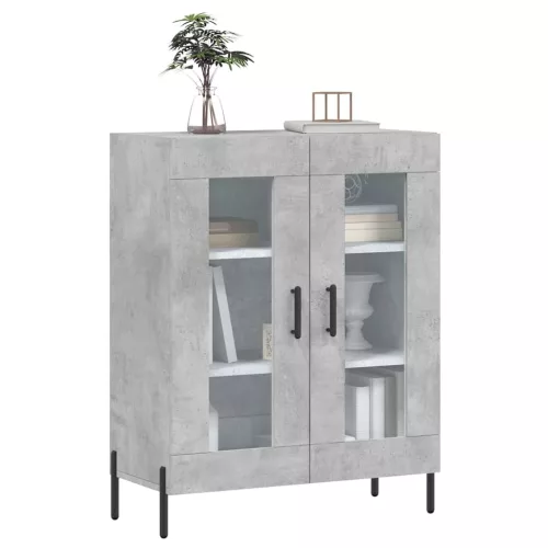  betonszürke szerelt fa tálalószekrény 69,5 x 34 x 90 cm