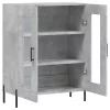  betonszürke szerelt fa tálalószekrény 69,5 x 34 x 90 cm