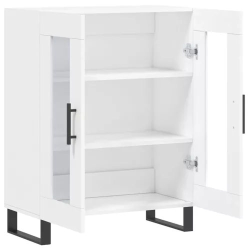  fehér szerelt fa tálalószekrény 69,5 x 34 x 90 cm