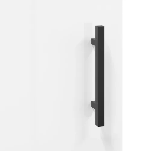  magasfényű fehér szerelt fa tálalószekrény 69,5 x 34 x 90 cm