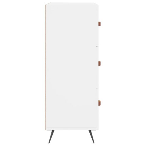  fehér szerelt fa komód 69,5 x 34 x 90 cm